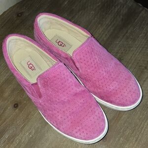 UGG Women's Vibrant Pink Slip-On Sneakers